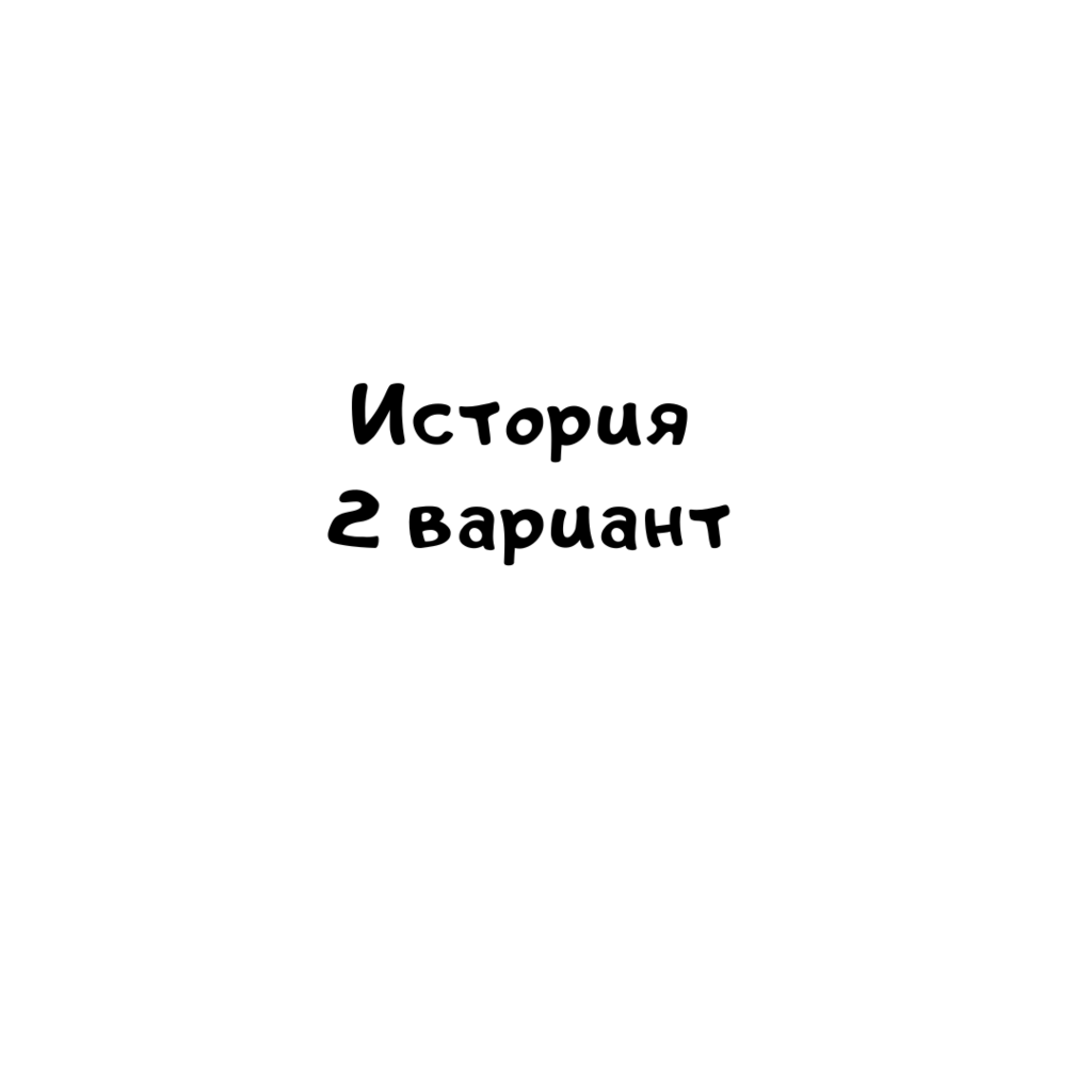 История 2 вариант