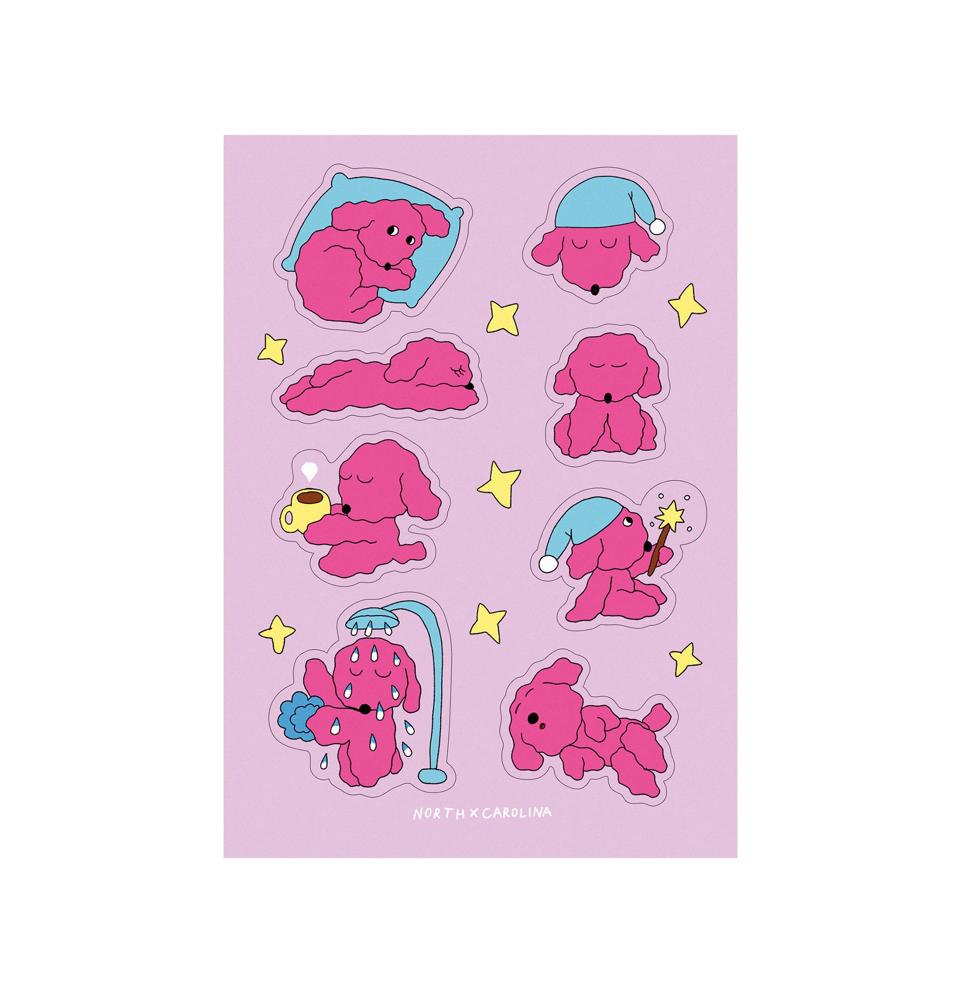 Стикеры Sleepy Rocky