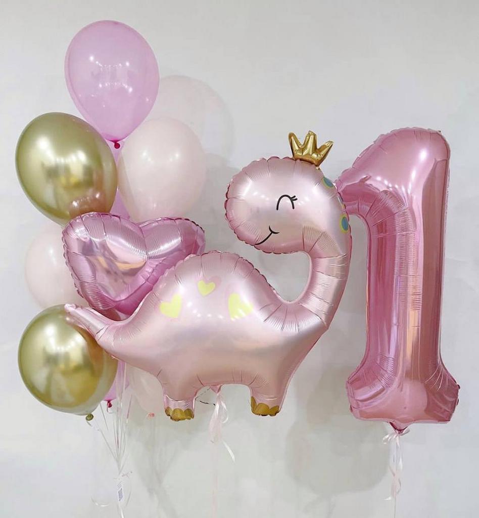 Розовый динозавтрик