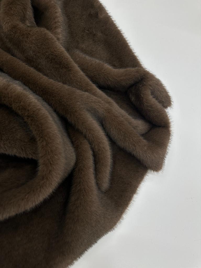 Искусственный мех. Цвет Шоколадный