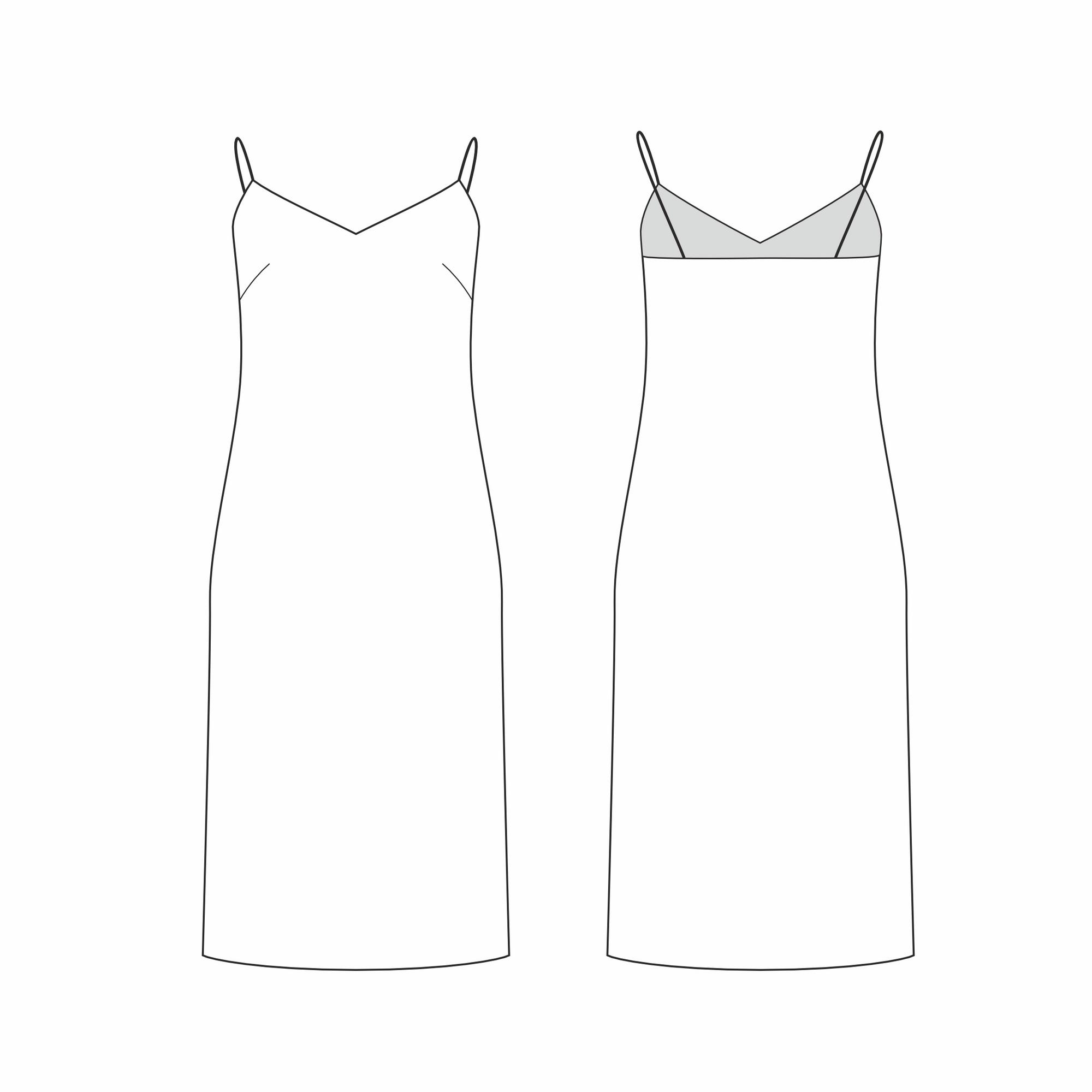 Платье-комбинация Грейс - выкройка 1106