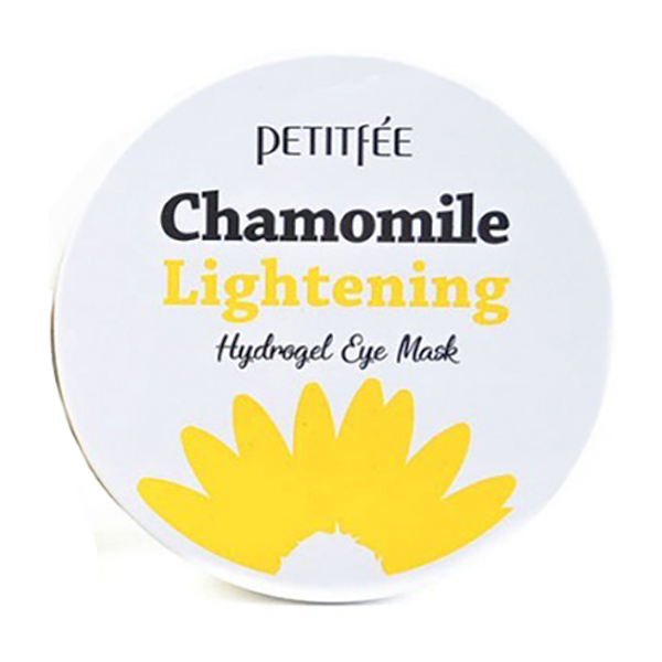 Осветляющие патчи для глаз с ромашкой  Petitfee Chamomile Lightening Hydrogel Eye Mask Patch
