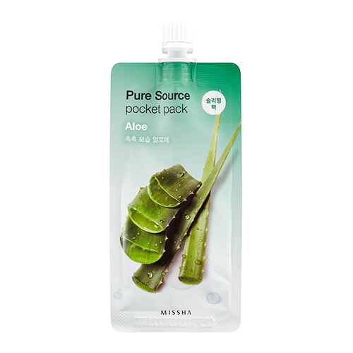 Маска для лица с алоэ Missha Pure Source Pocket Pack Aloe