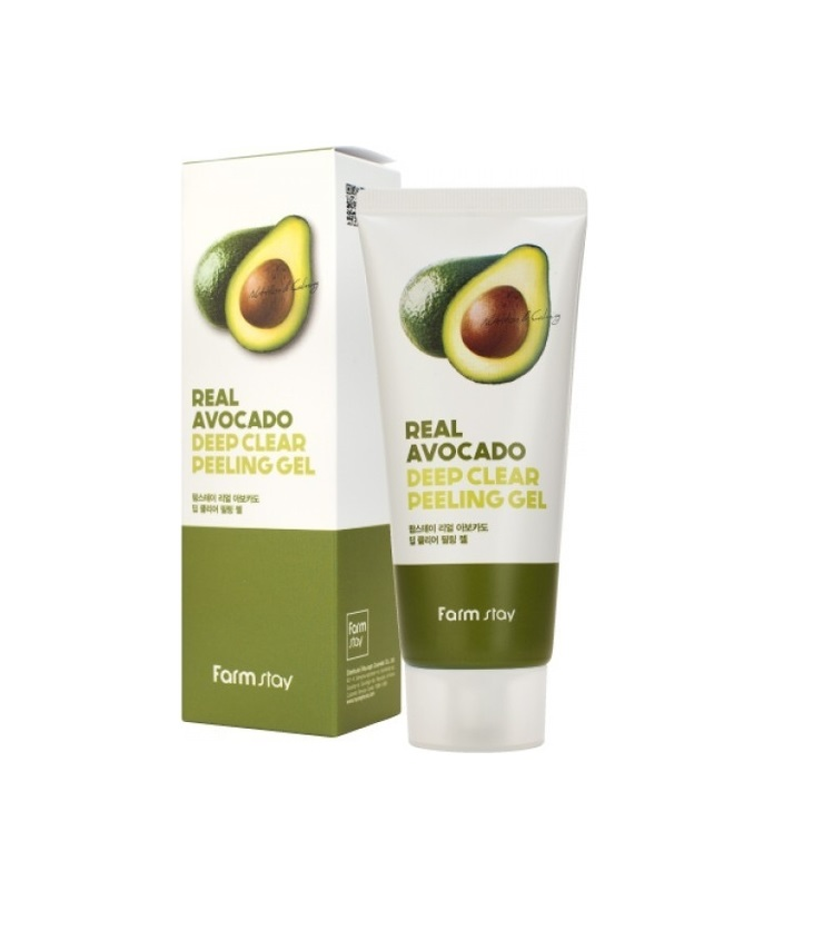 Пилинг-гель с экстрактом авокадо FarmStay Real Avocado Deep Clear Peeling Gel, 100 мл