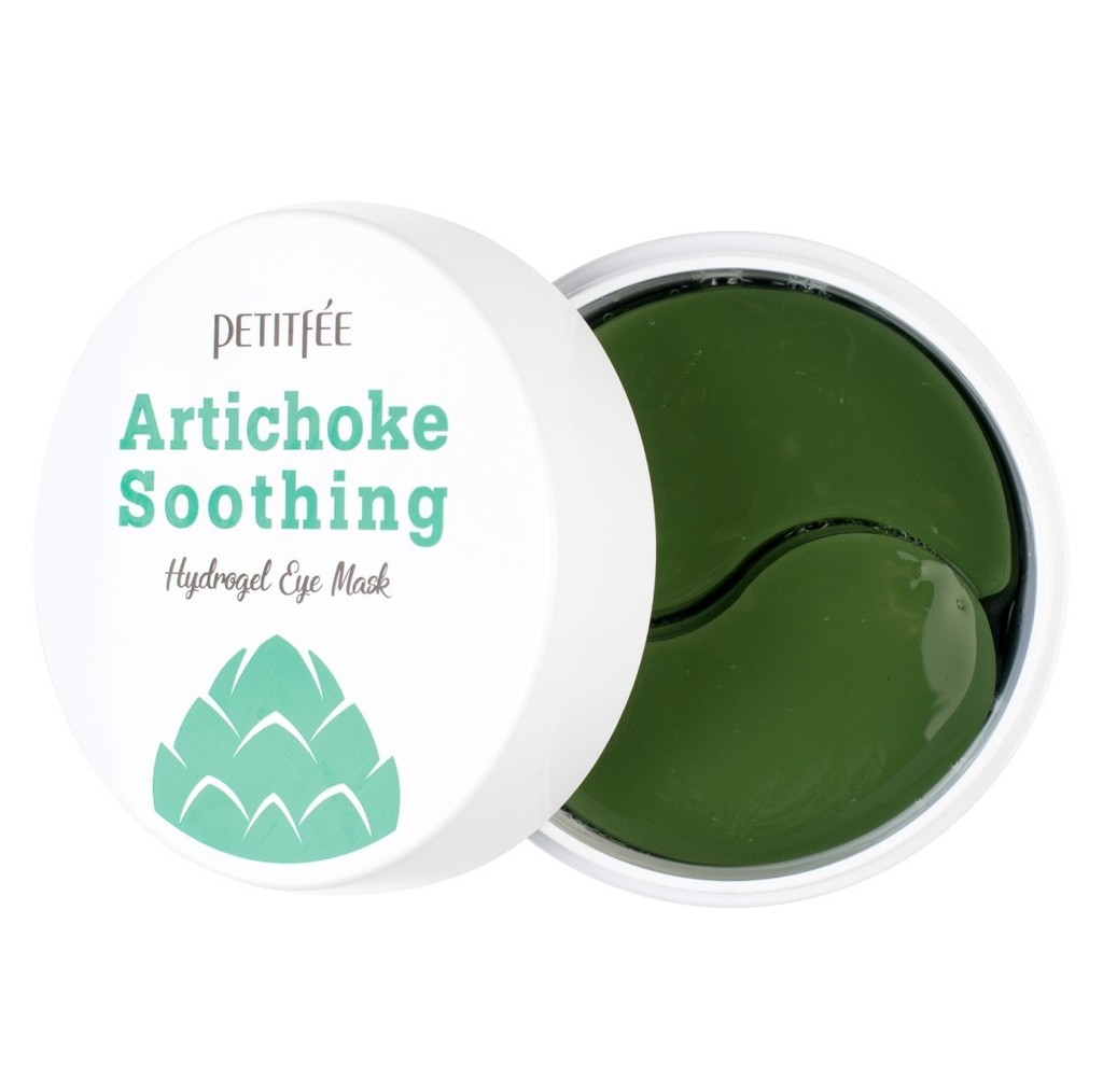 Противоотёчные гидрогелевые патчи с артишоком Petitfee Artichoke Soothing Hydrogel Eye Mask