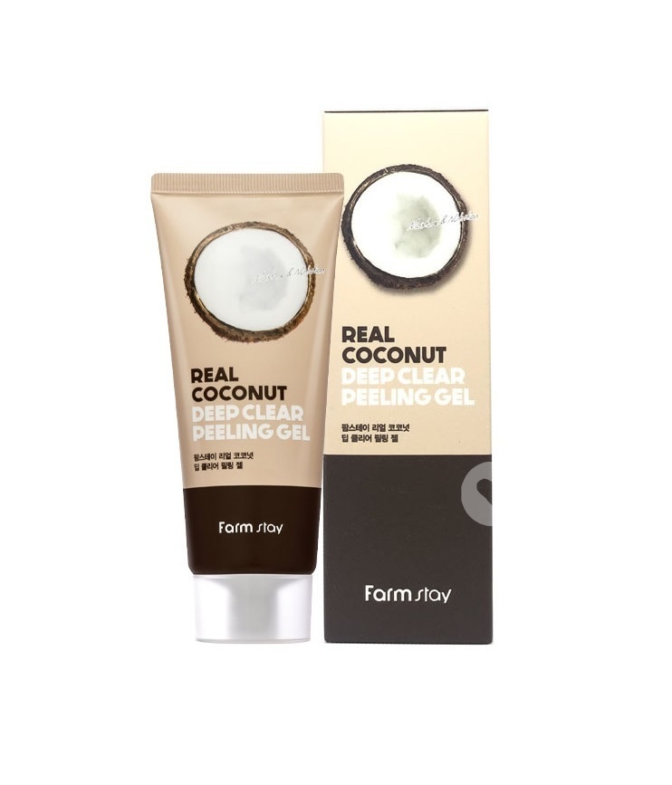 Пилинг-скатка с экстрактом кокоса FarmStay Rear Coconut Deep Clear Peeling Gel, 100 мл