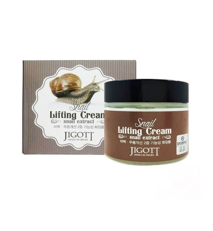 Jigott - антивозрастной крем с муцином улитки "SNAIL LIFTING CREAM" 70 ml