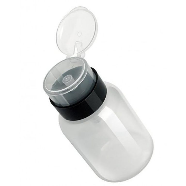 Флакон с помпой-дозатором прозрачный 100мл