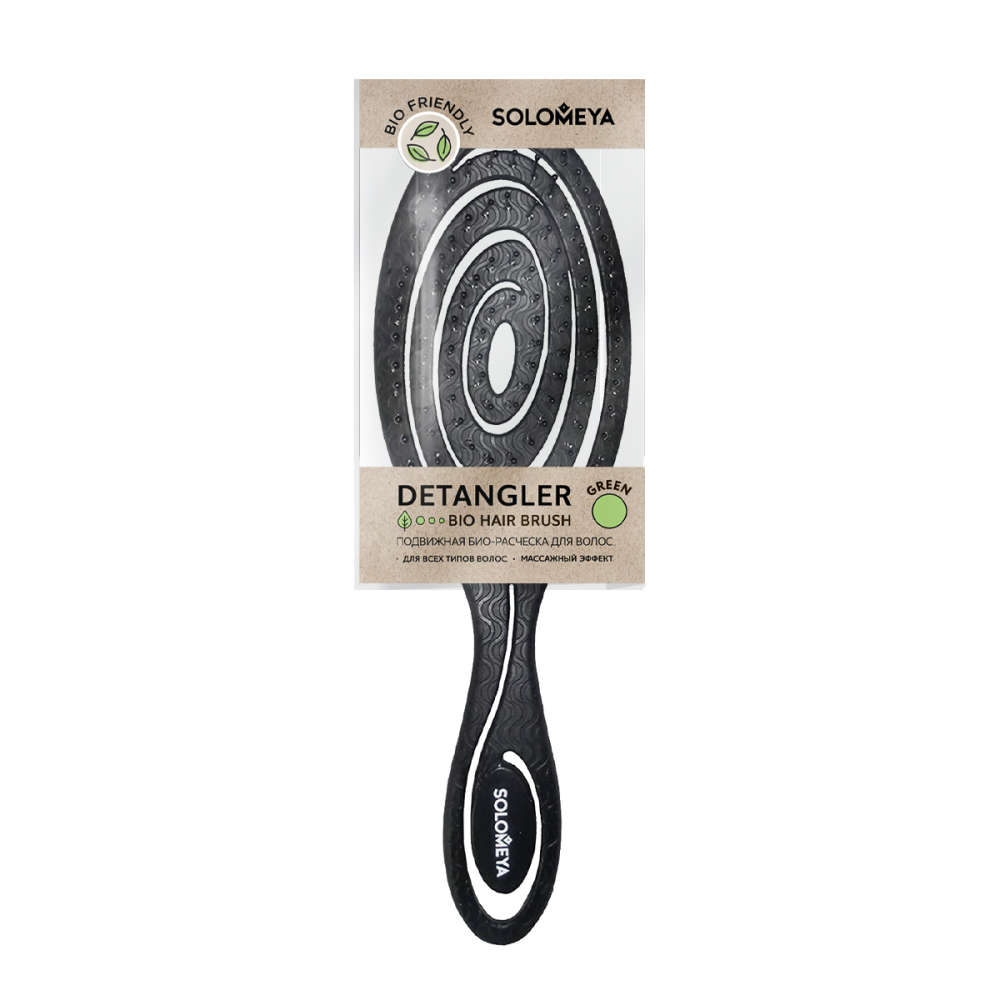 SOLOMEYA Расческа био для волос подвижная
