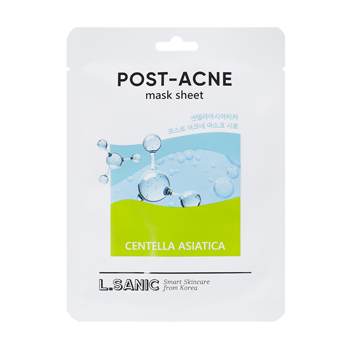 Тканевая маска с центеллой азиатской L.Sanic Centella Asiatica Post-Acne Mask Sheet