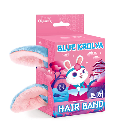 FUNNY ORGANIX Повязка для волос Blue Krolya