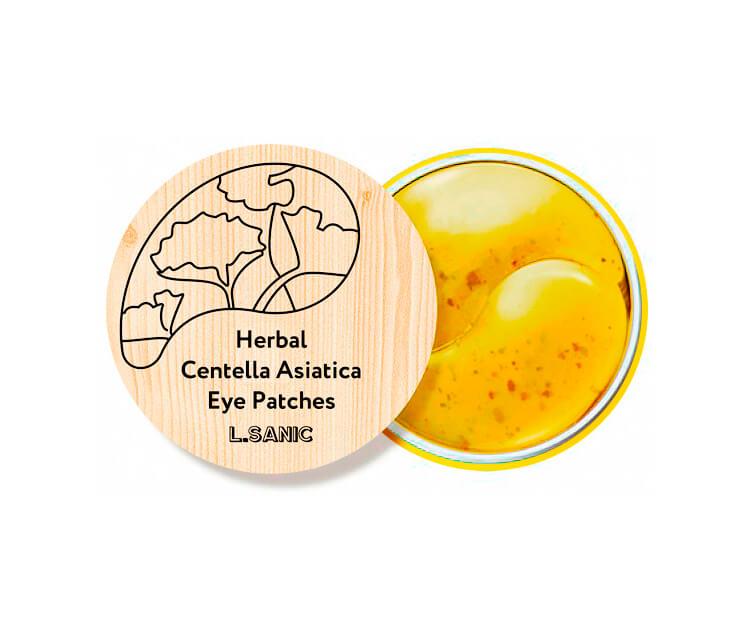 L.SANIC Гидрогелевые патчи для области вокруг глаз Herbal Centella Asiatica Hydrogel Eye Patches