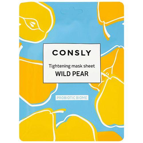Consly Тканевая маска для лица с экстрактом дикой груши Probiotic Biome Wild Pear Tightening Mask Sheet