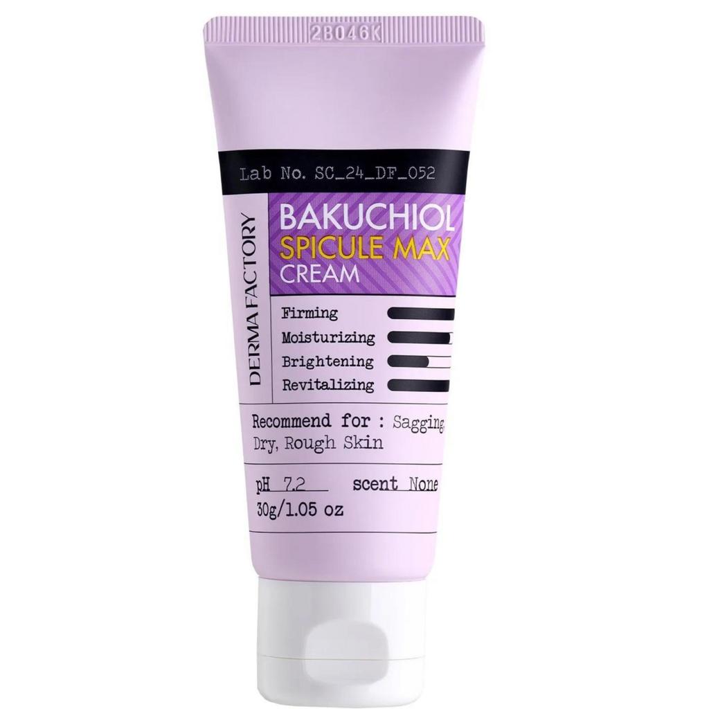 Derma Factory Интенсивный лифтинг-крем для лица с бакучиолом и спикулами (микроиглами), Bakuchiol Spicule Max Cream