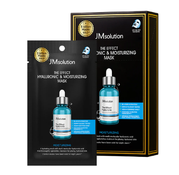 JMsolution Маска-салфетка The Effect с гиалуроновой кислотой Hyaluronic & Moisturizing Mask