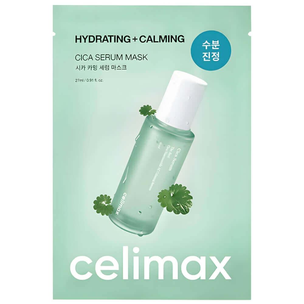 Успокаивающая маска с экстрактом центеллы Celimax Cica Calming Serum Mask