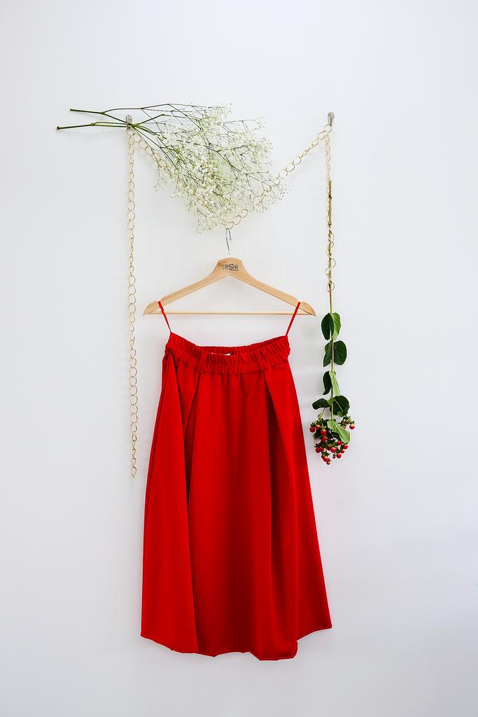 Трикотажная юбка с карманами