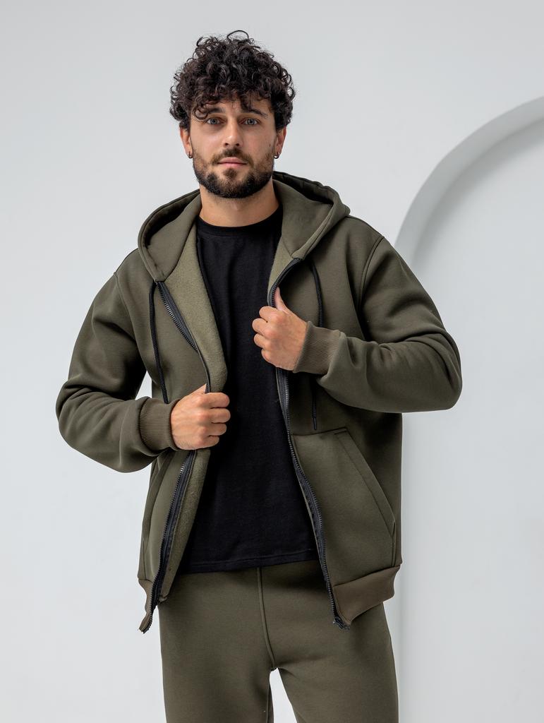 Худи ZIP WARM MEN Хаки