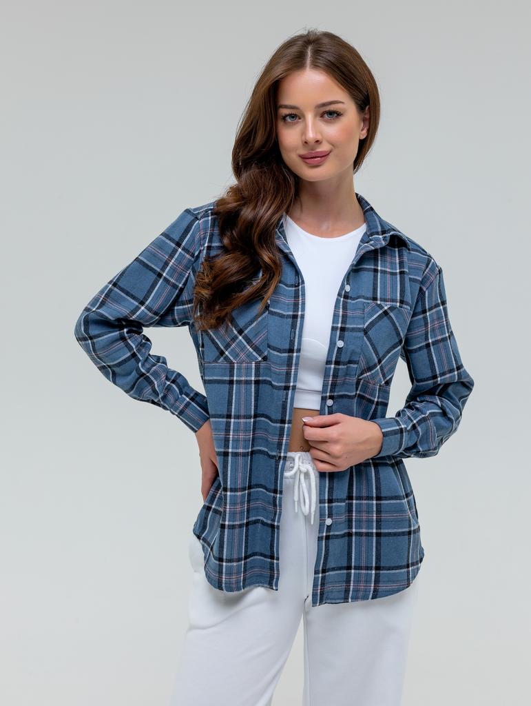 Рубашка PLAID Синий