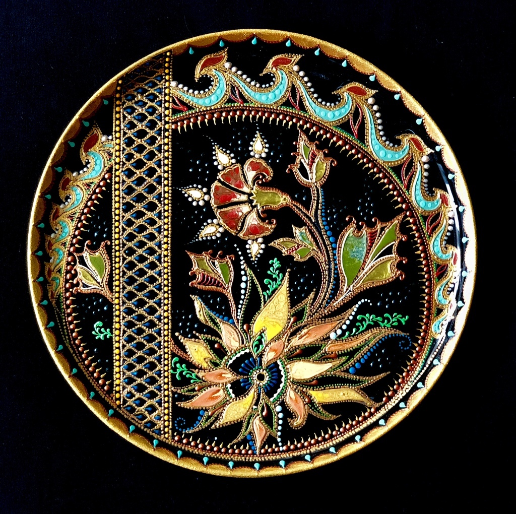 Тарелка декоративная  «Теплые краски осени»