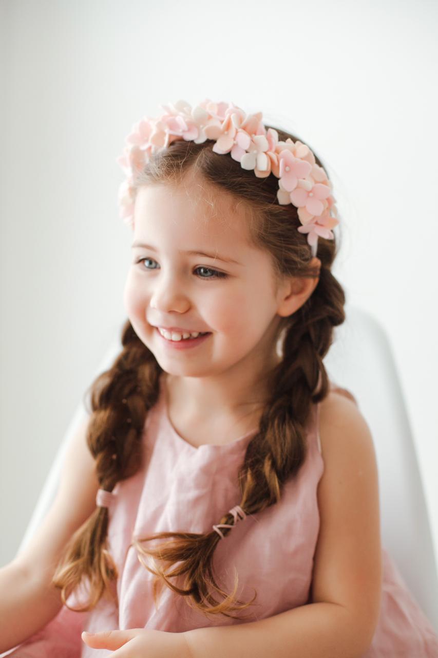 Ободок розовый