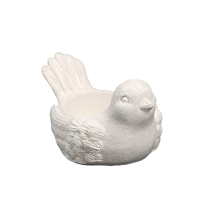 Подсвечник "Птичка" перламутр