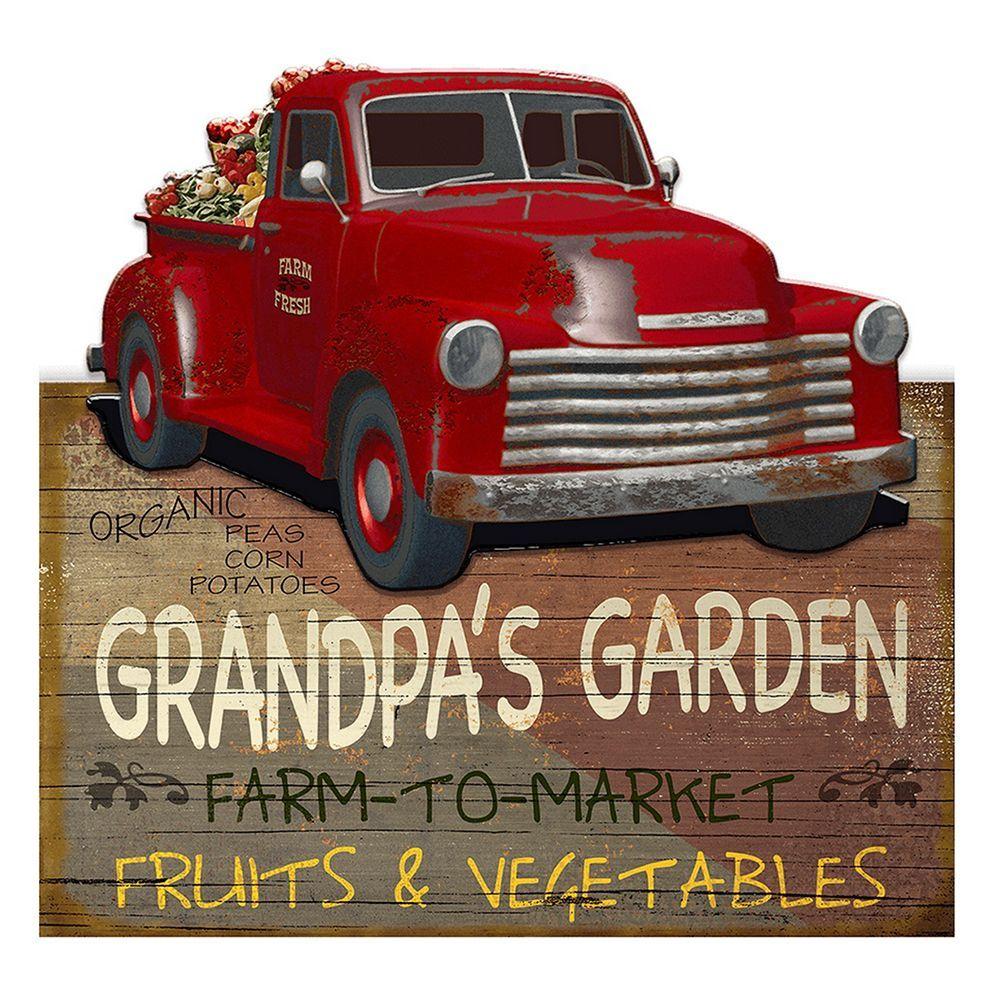 Табличка декоративная "Дедушкин сад"