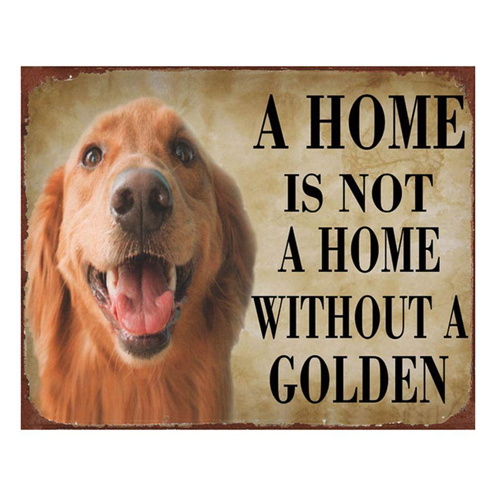 Табличка декоративная "Золотистый ретривер"