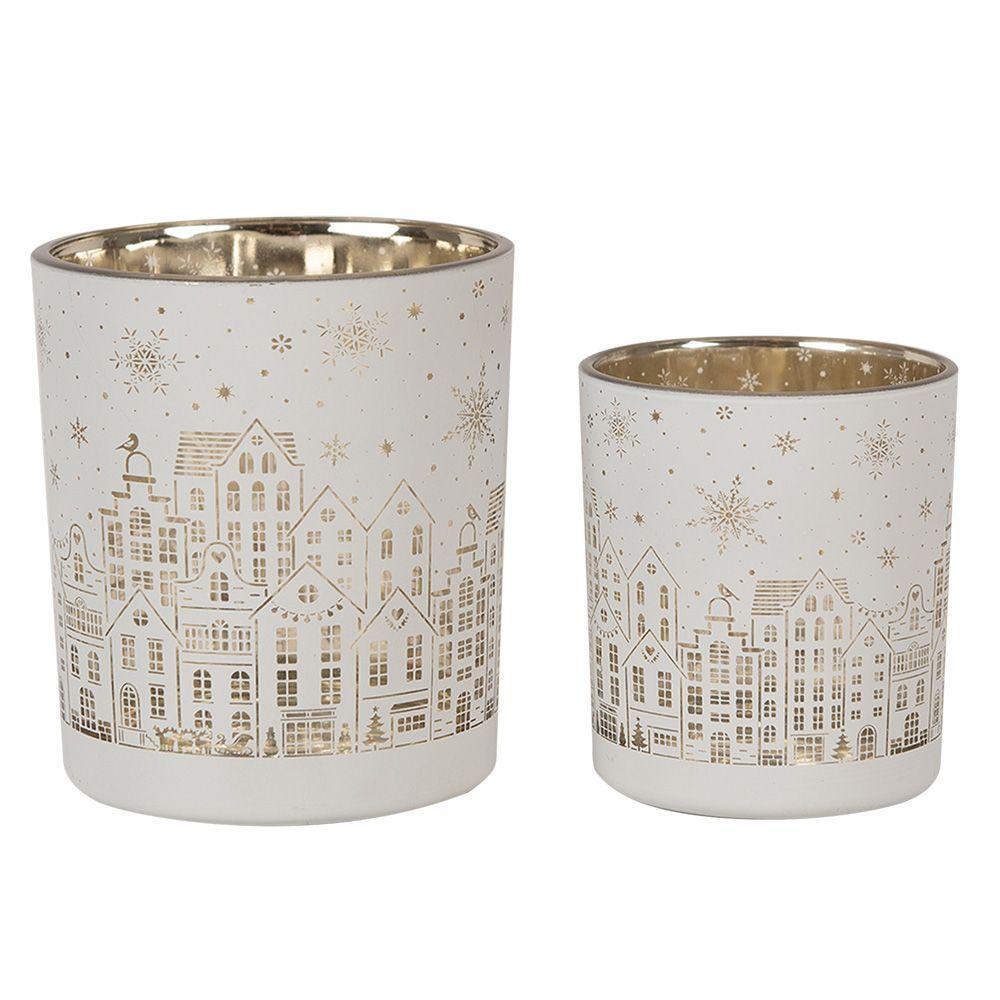 Набор из 3-х подсвечников "Снежный Амстердам"