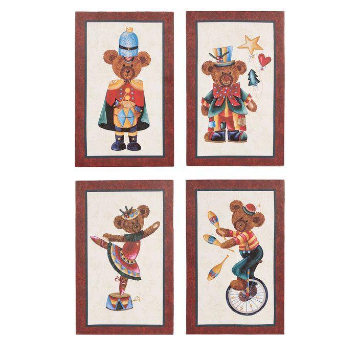 Панно "Медведи в цирке" в ассортименте