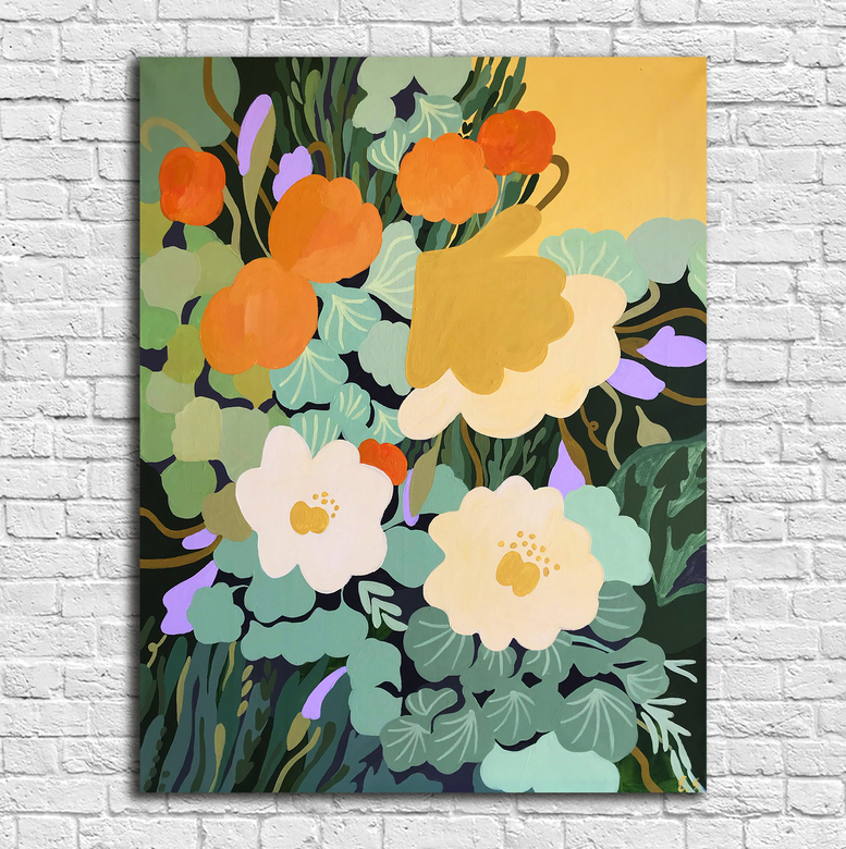 ЦВЕТЫ, 70x90 СМ