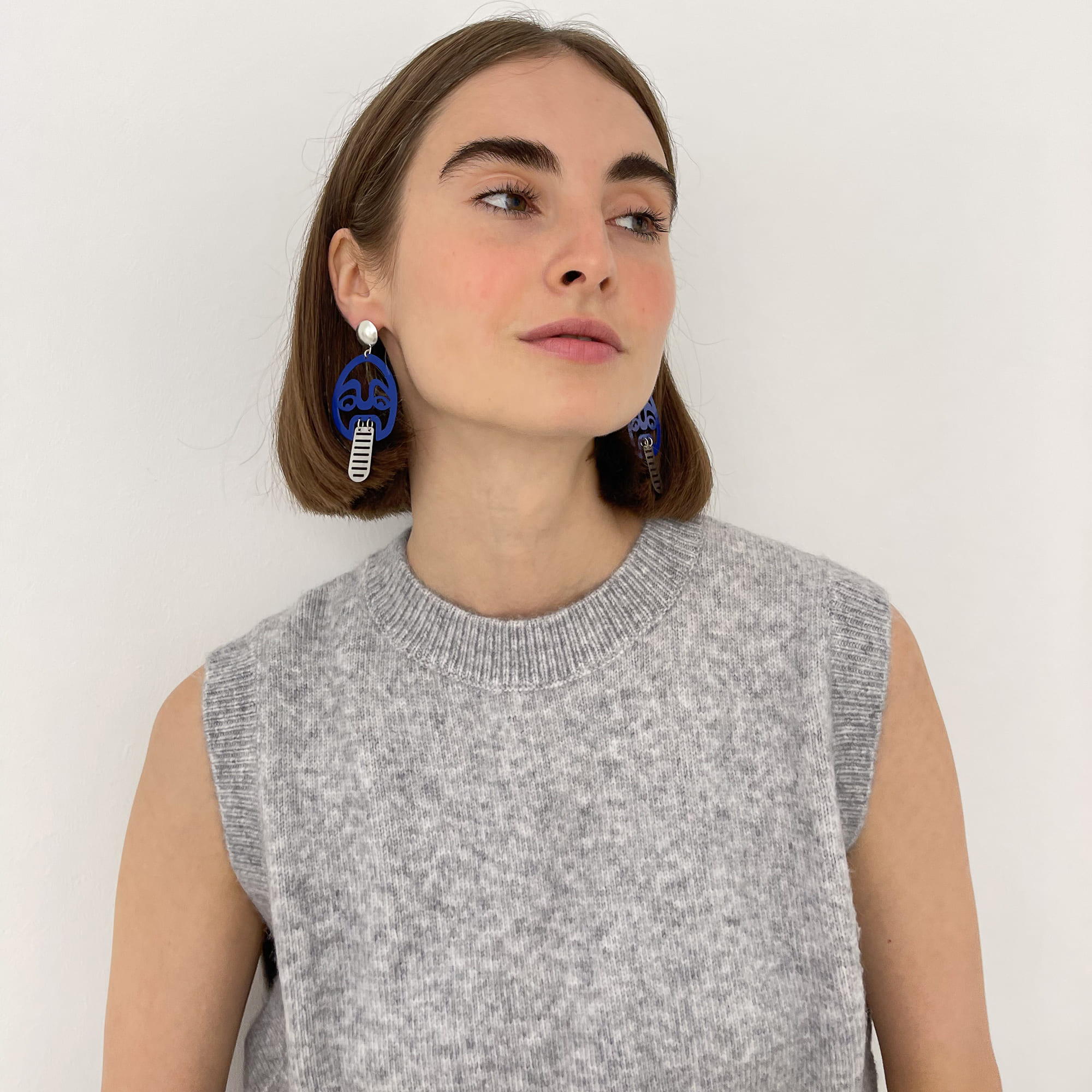 КАТЯ РАБЕЙ Серьги Ton-Tongue Toffee