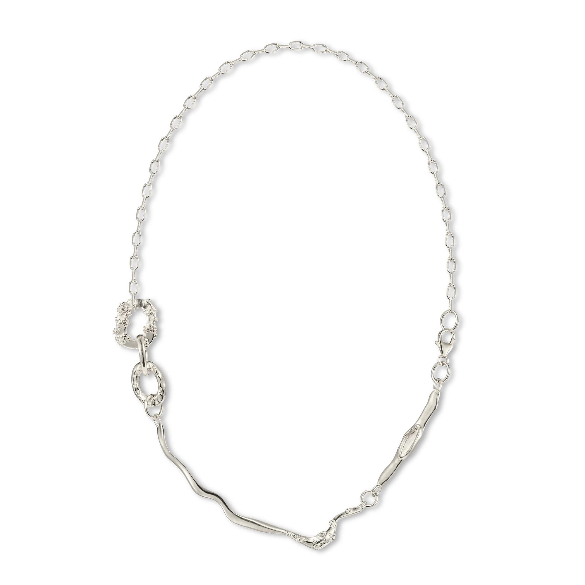 YOSTER Колье Eclectic Nest Small в серебре