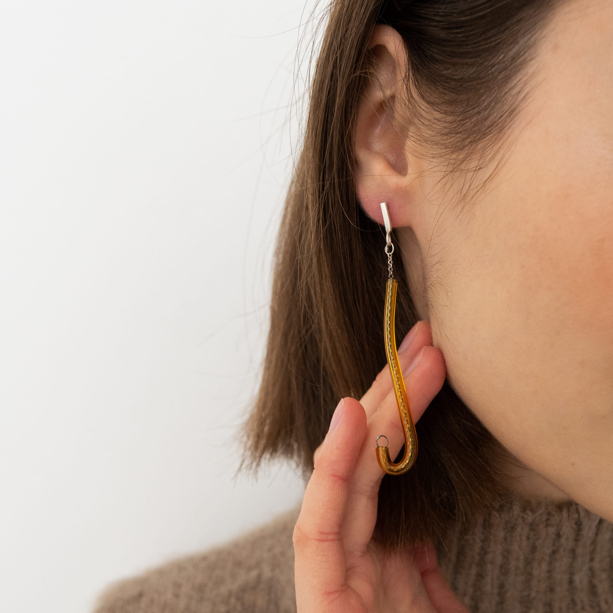 MARTINA PONT Серьги Transparent