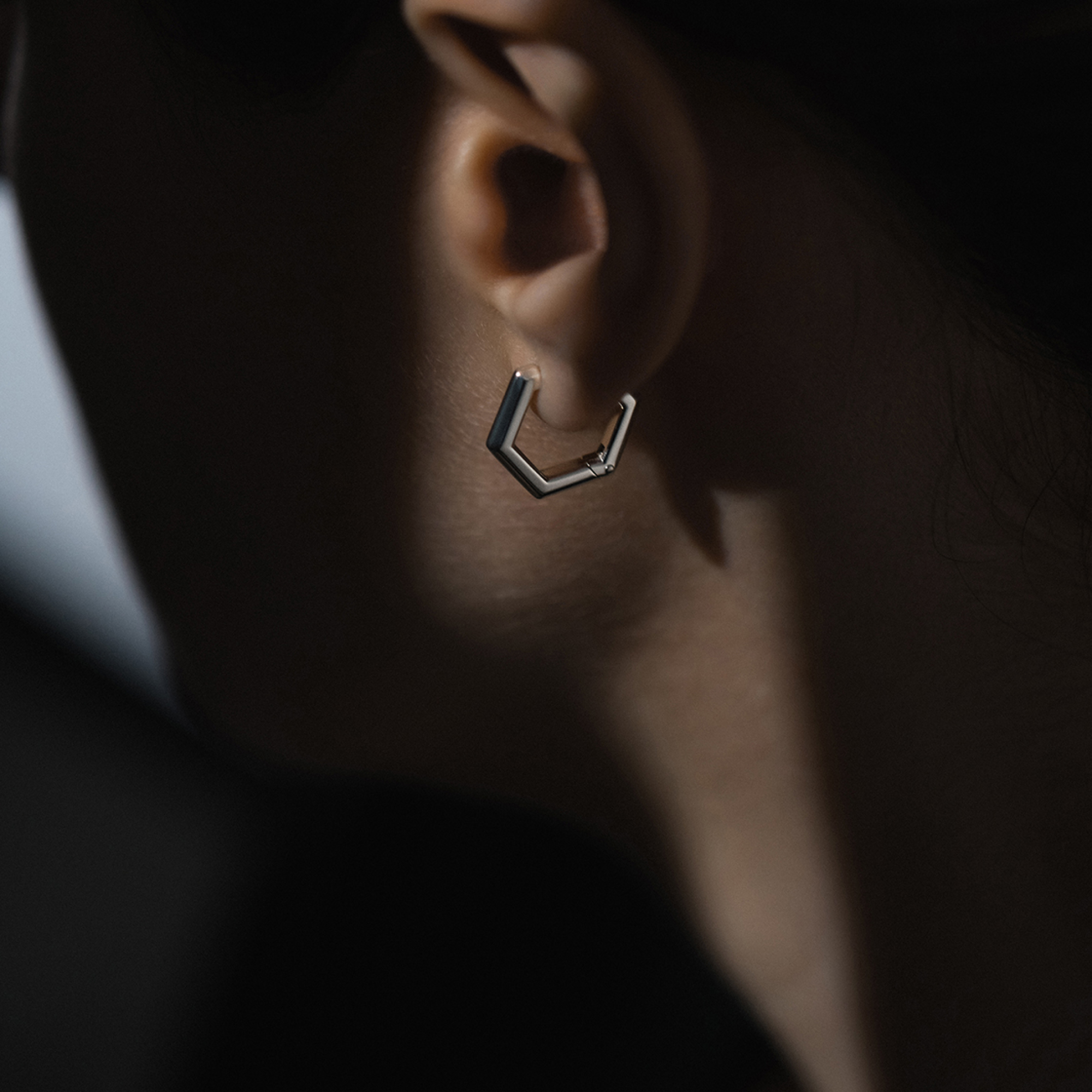 NULLUM Серьга Hexagon