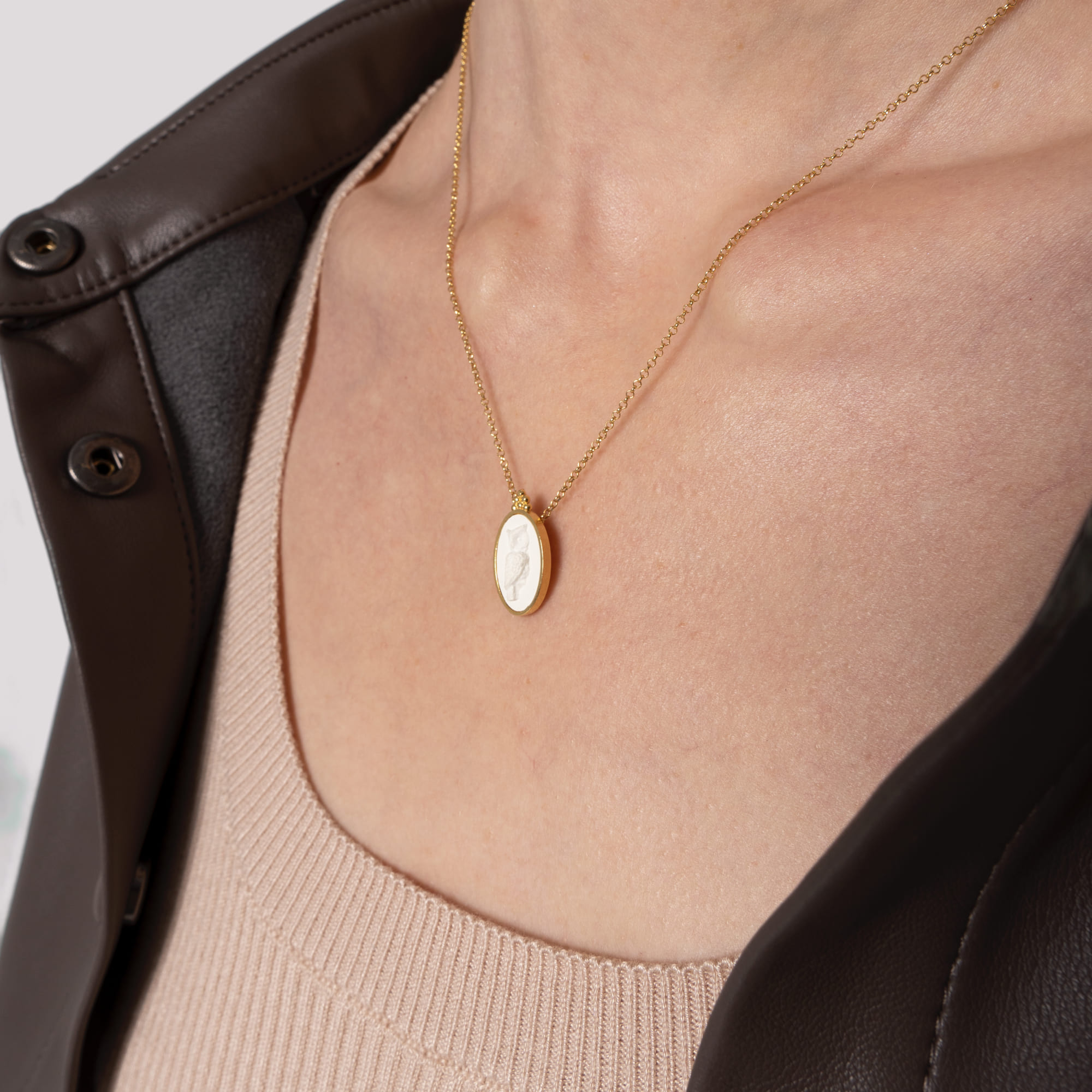 Kiss The Frog Studio Кулон Античная Сова