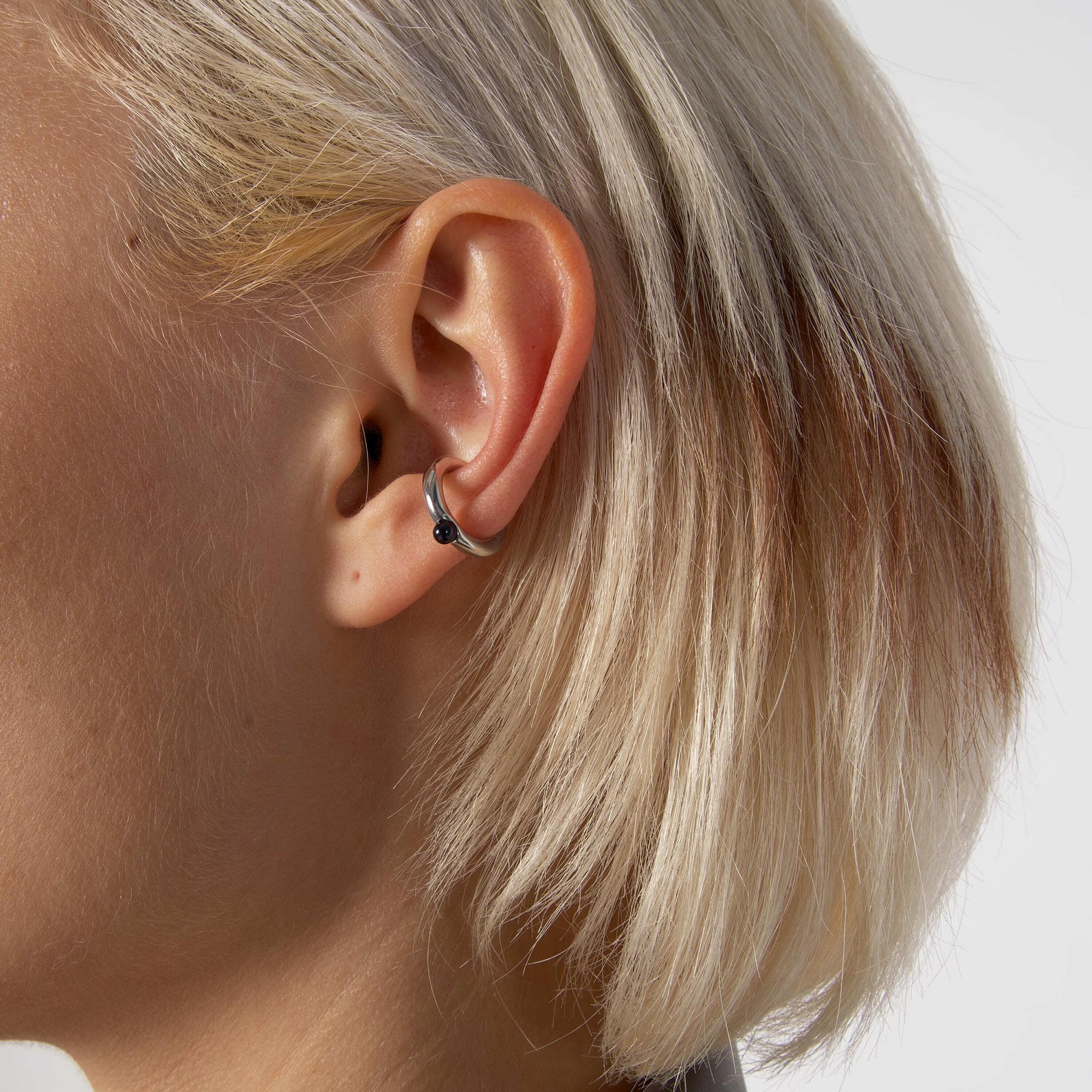 NULLUM Кафф С с черным жемчугом