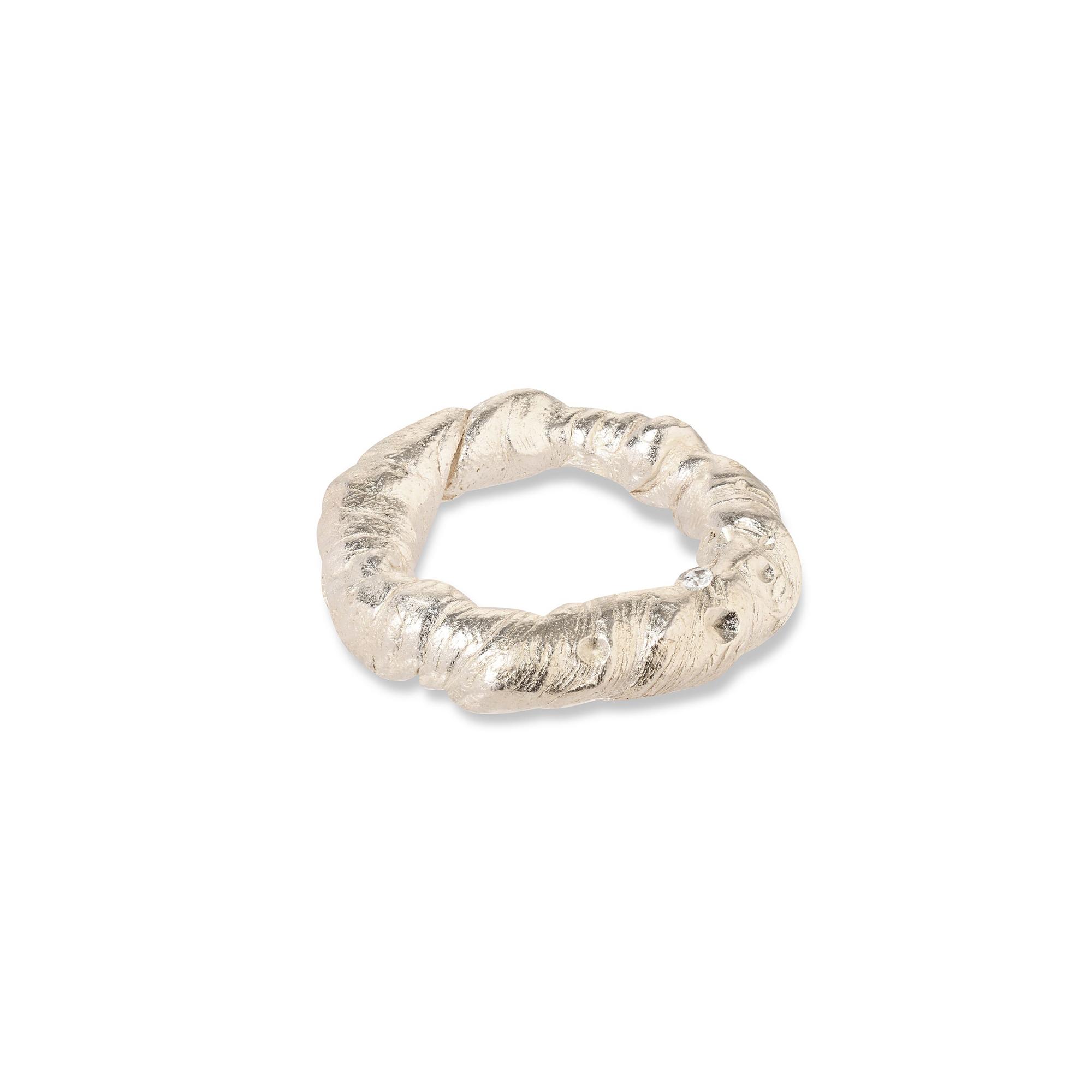 Verėvkina Treasures Кольцо Скрутка с россыпью фианитов