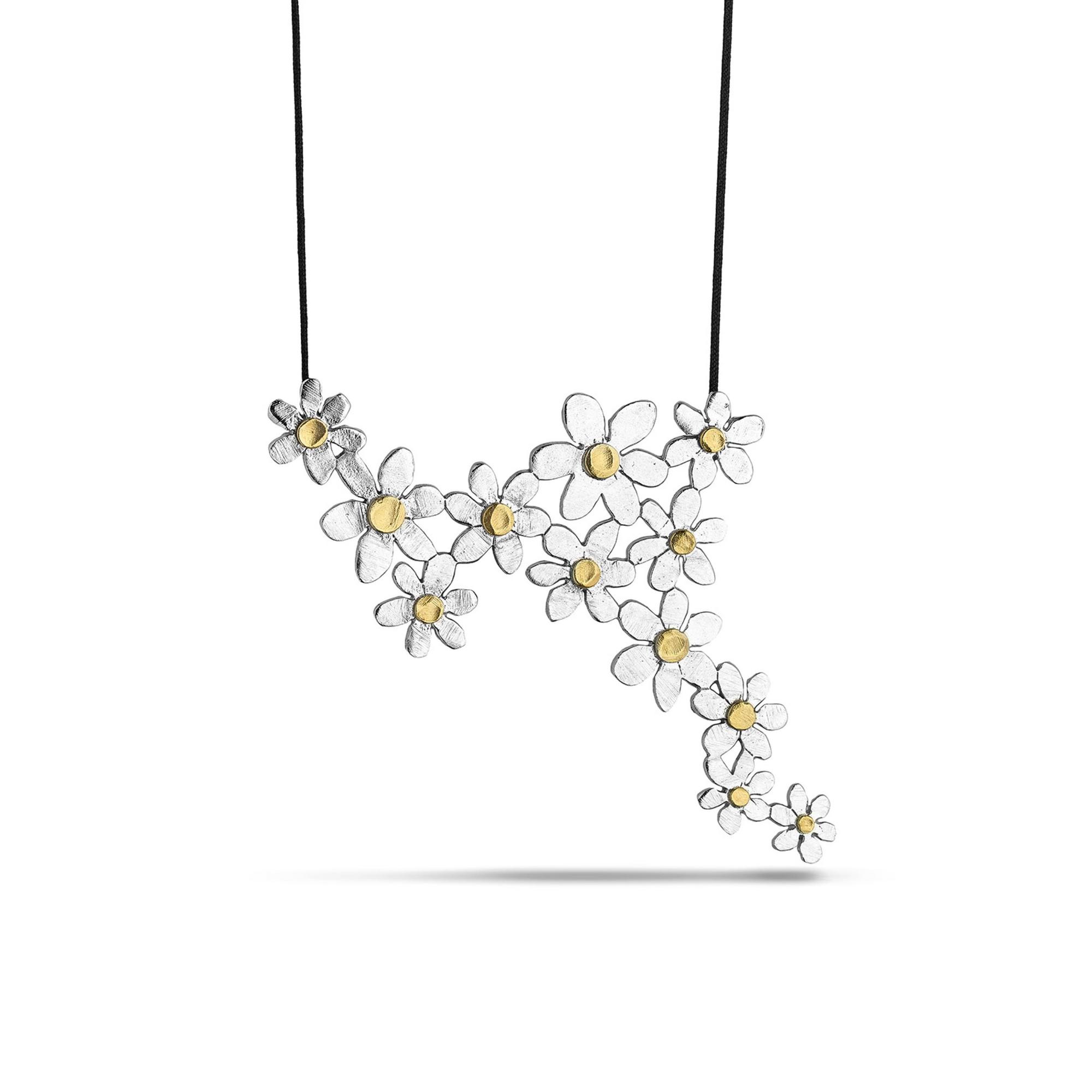 Kiss The Frog Studio Кулон на шнурке Маргаритки