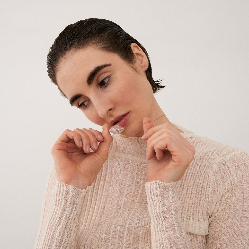 MARTINA PONT Кулон Transparent с золотой цепочкой