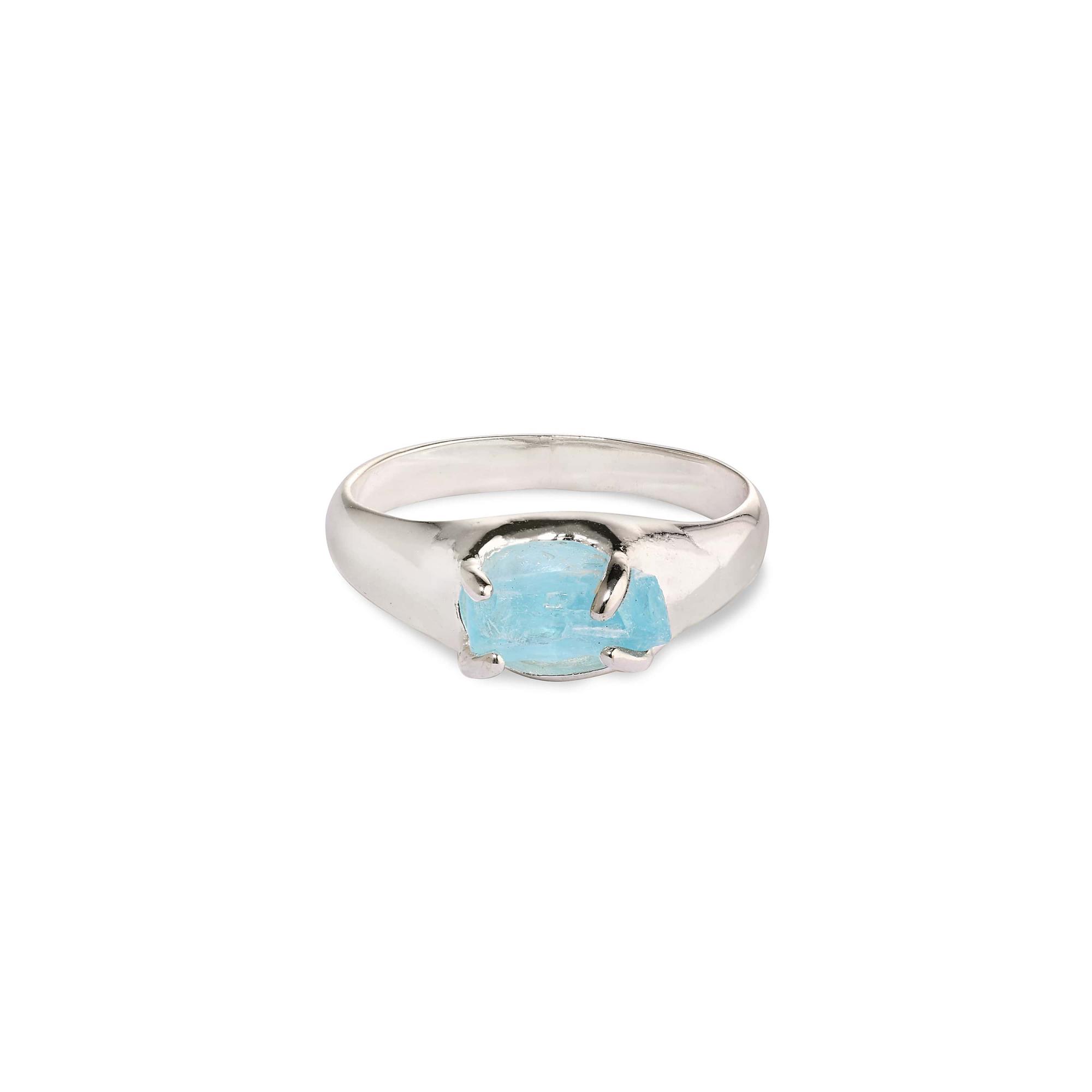 Sergacheva Jewelry Перстень с необработанным апатитом в серебре