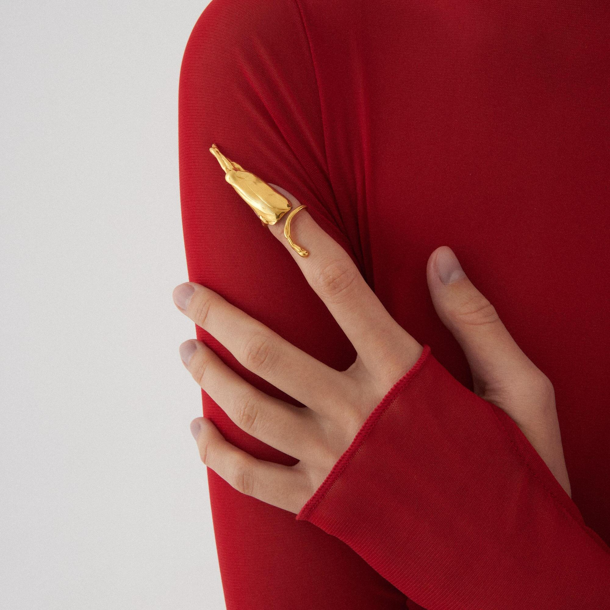 Sergacheva Jewelry Кольцо Ноготок в позолоте