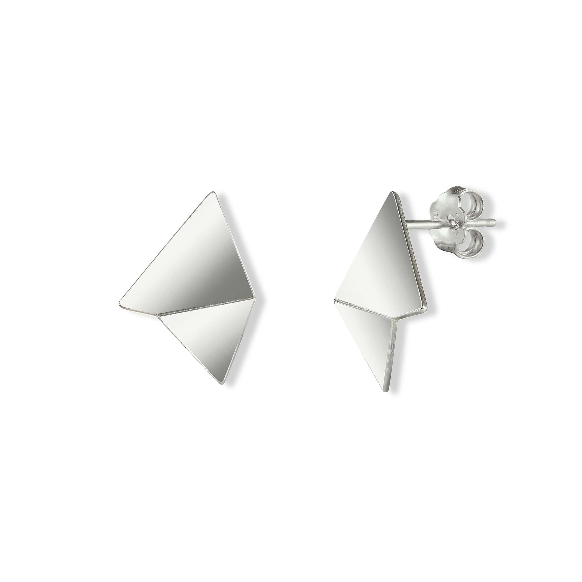 Burcu Büyükünal Малые глянцевые серьги Origami