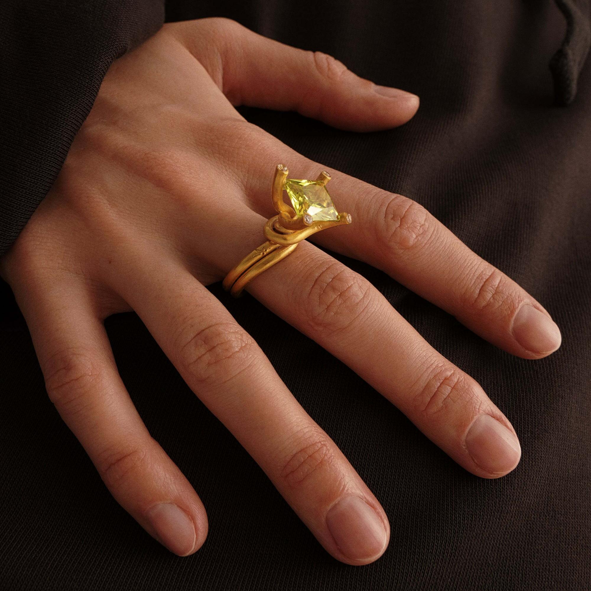 Verėvkina Treasures Кольцо Лимонный лед