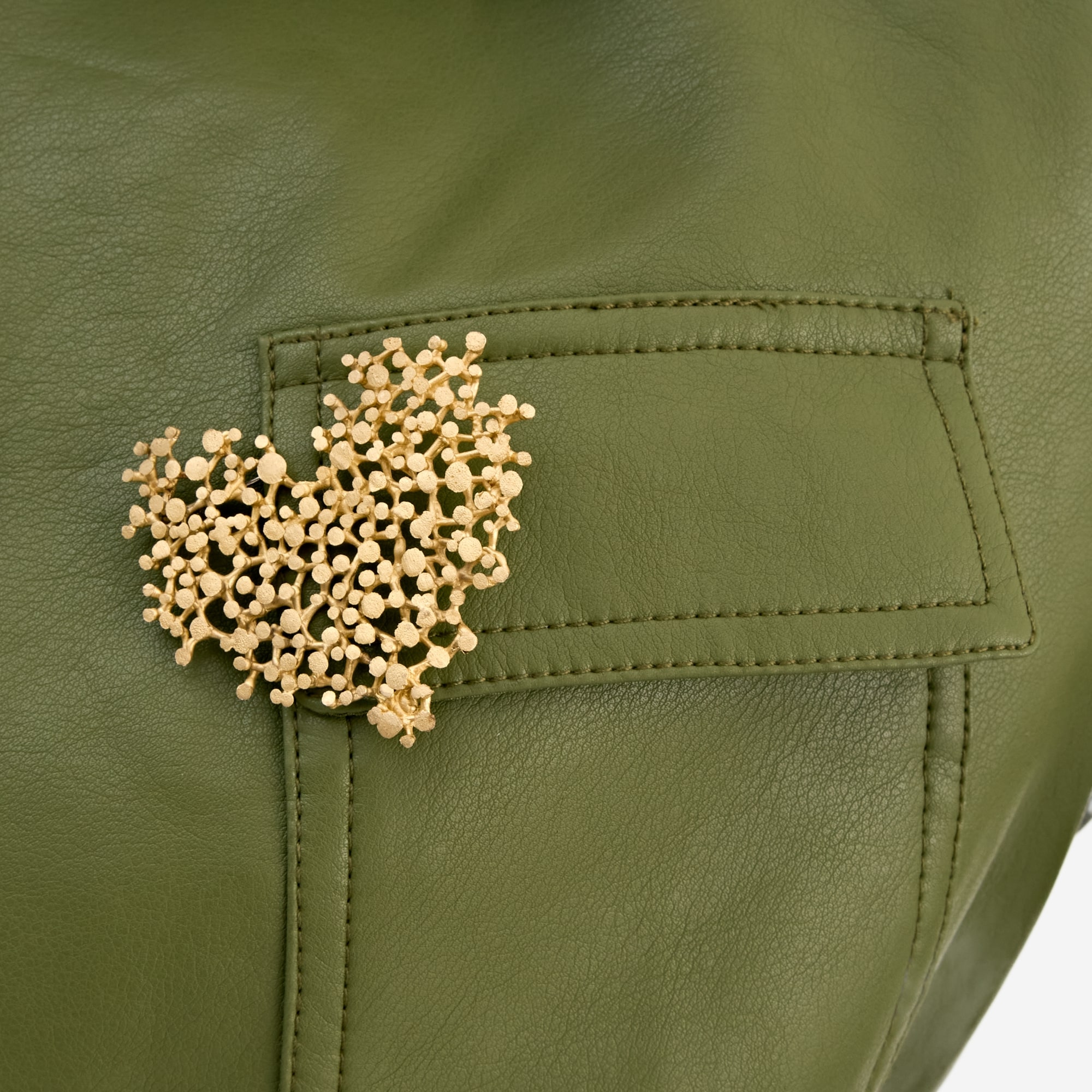 Burcu Büyükünal Брошь Glimpse Solitares покрытые позолотой