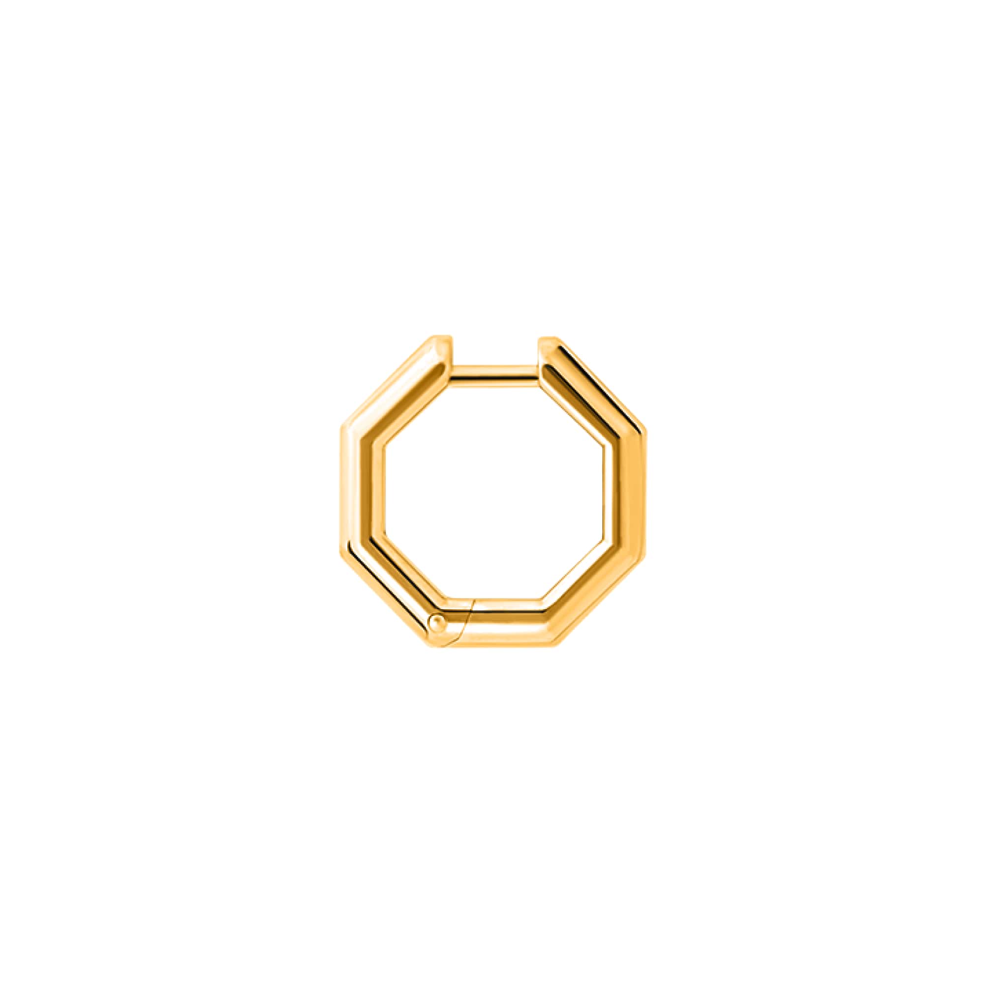 NULLUM Серьга Octagon в позолоте