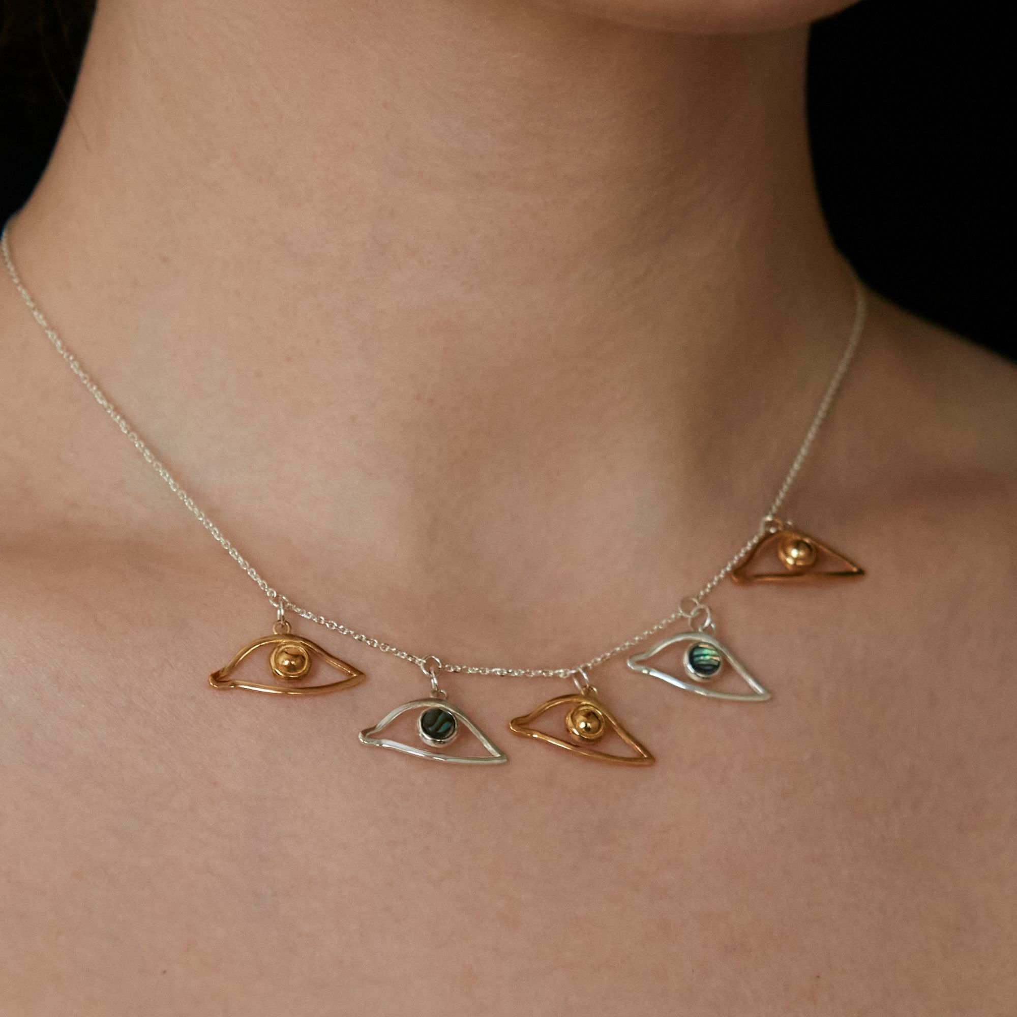 Arha Jewelry Колье-чокер Amon в серебре и покрытый позолотой