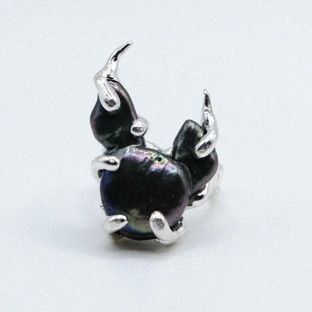 Кольцо с жемчугом “You/me” 2