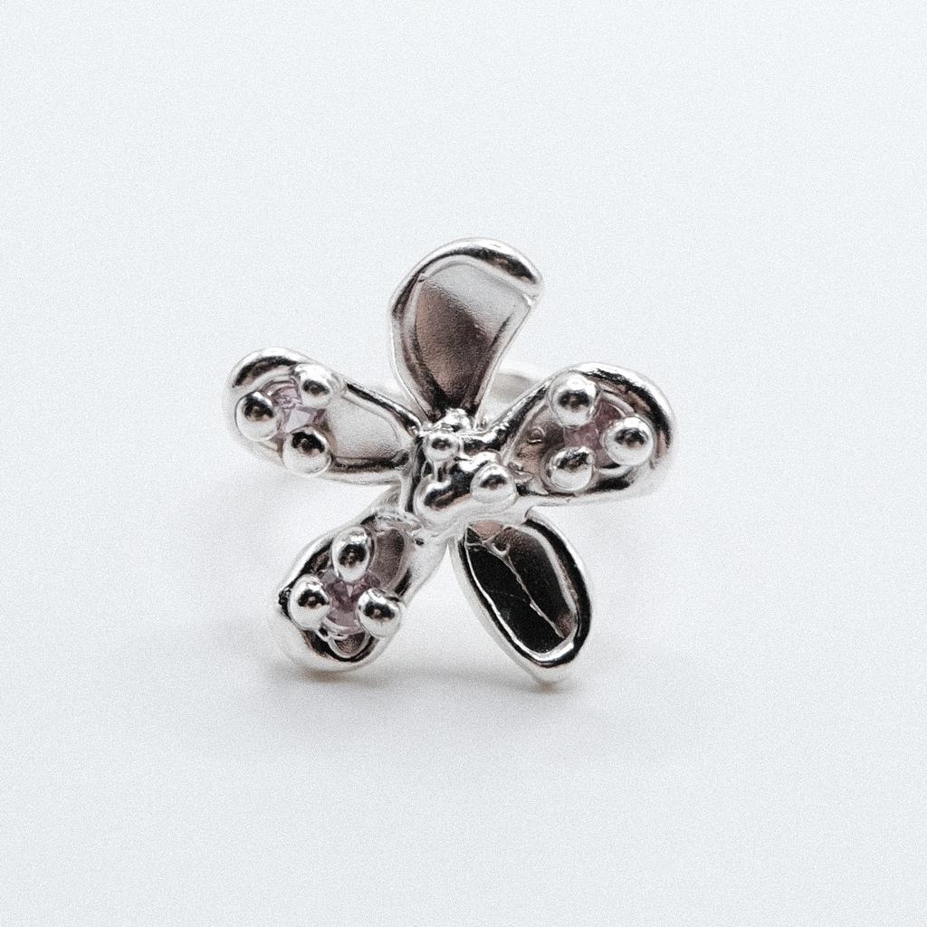 Кольцо «Цветик» с фианитами 2