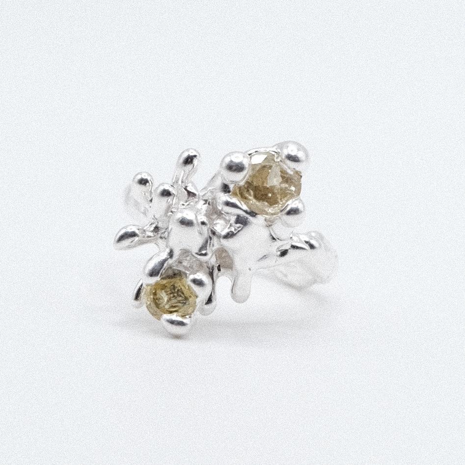 Кольцо с жёлтыми фианитами (skol*zko)